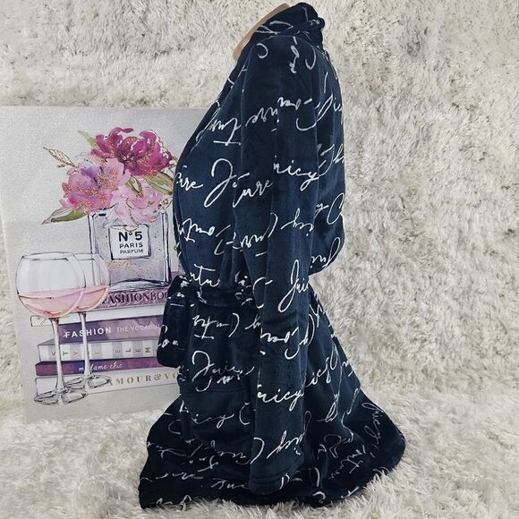 {Juicy Couture} Black Logo Robe - Picture 3 of 5